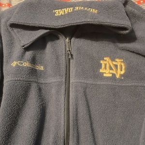 Columbia zip up Notre Dame